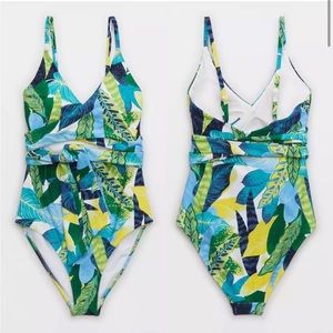 Aerie Wrap One Piece Swim